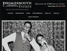 Tablet Screenshot of premierbooth.com